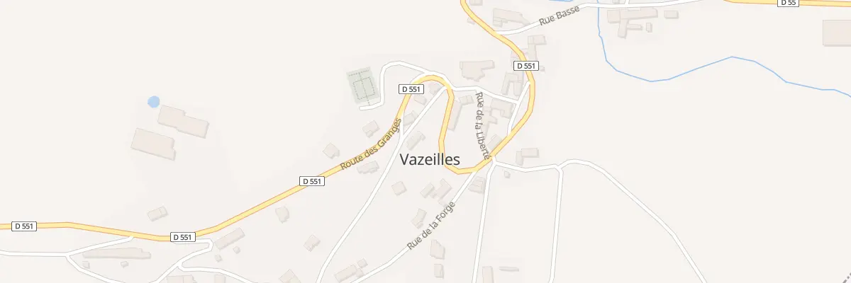 Plan du 3 Rte des Granges à Vazeilles-Limandre