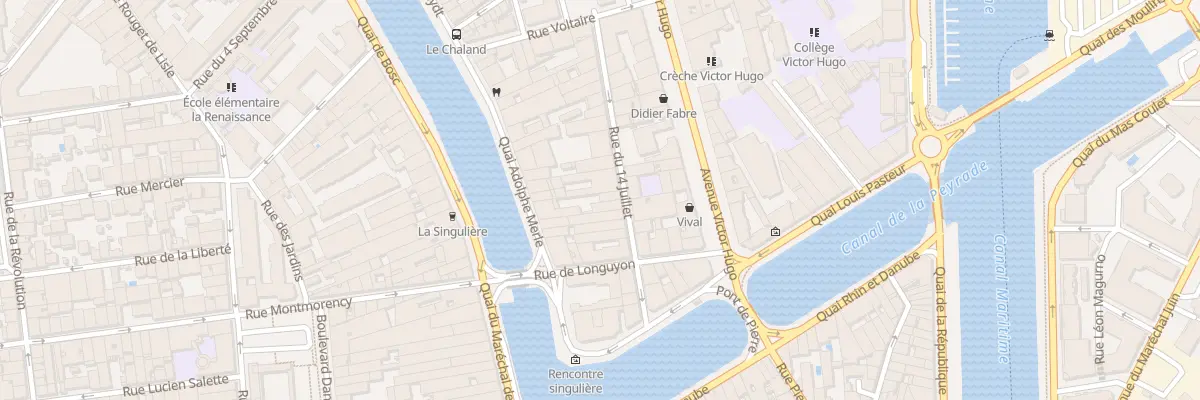 Plan du 15B Rue du Quatorze Juillet à Sète