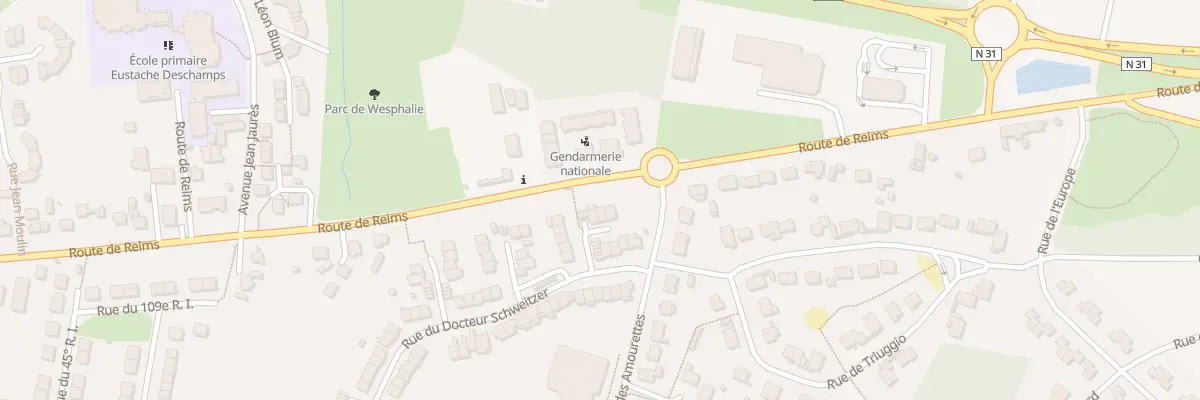Plan du 12 Rue du Docteur Schweitzer à Fismes