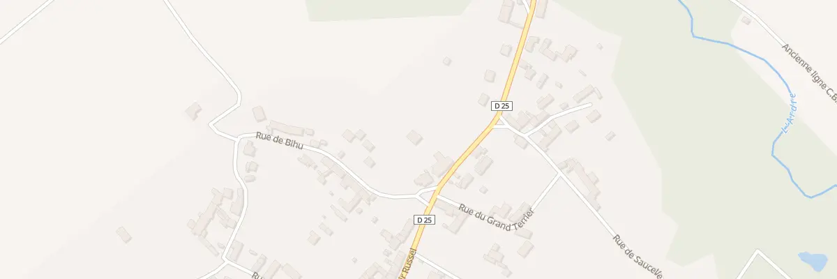 Plan du 2 Rue de Bihu à Courville