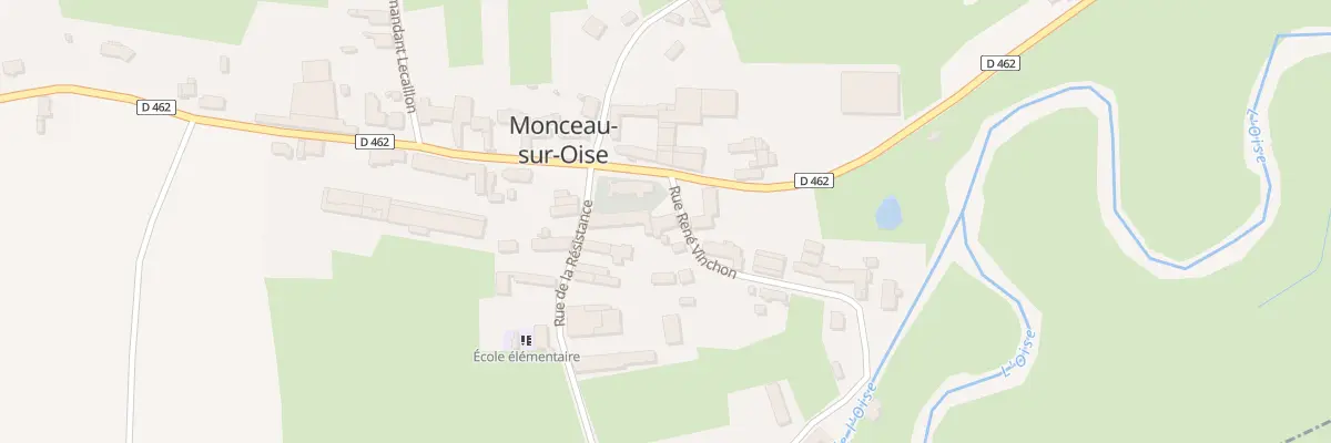 Plan du 2 Rue Rene Vinchon à Monceau-sur-Oise