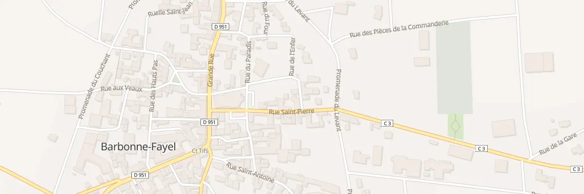 Plan du 3 Rue St Pierre à Barbonne-Fayel