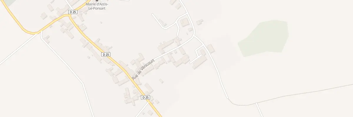 Plan du 10 Rue Venicourt à Arcis-le-Ponsart