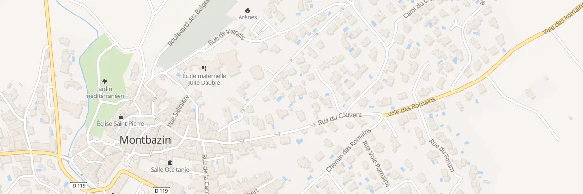 Plan du 25 Rue du Couvent à Montbazin