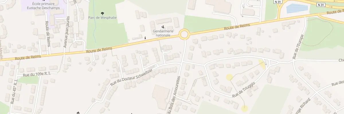 Plan du 6 Rue du Docteur Schweitzer à Fismes