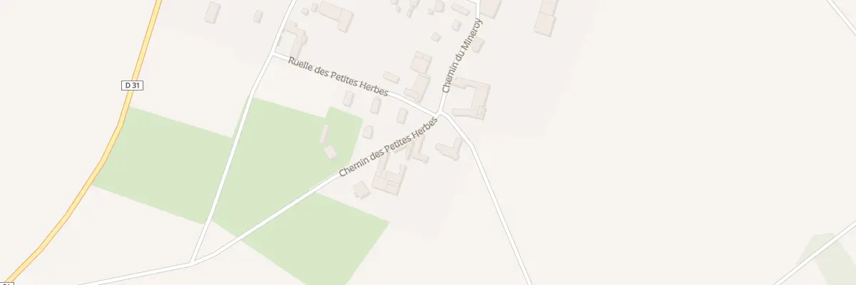 Plan du 1 Che des Petites Herbes à Paisy-Cosdon