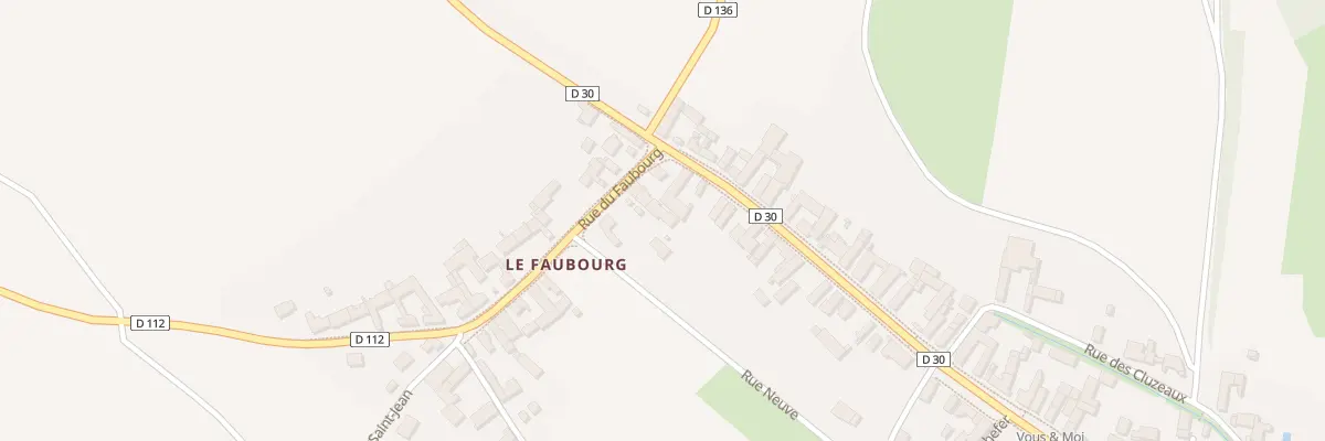Plan du 202 Le Faubourg à Chailley