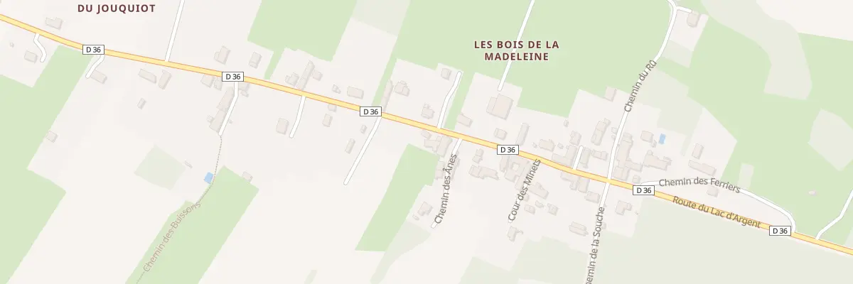 Plan du 21 Rte du Lac d’Argent à Vézelay