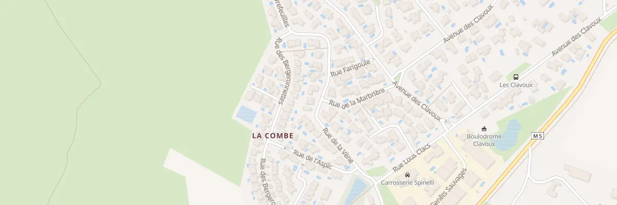 Plan du 1 Rue des Coronilles à Cournonsec