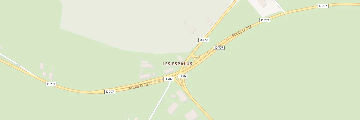 Plan du 122 Rte des Espalus à Droiturier