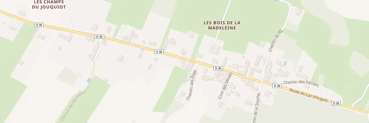 Plan du 23 Rte du Lac d’Argent à Vézelay