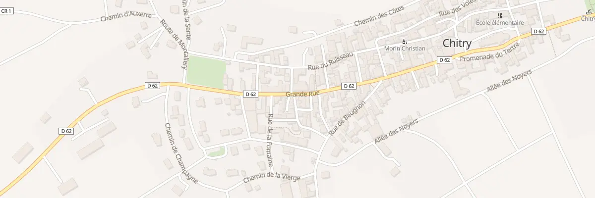 Plan du 59 Gr Grande Rue à Chitry