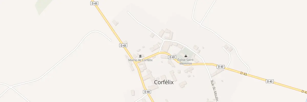 Plan du 5 Rue de l’Eglise Saint Memmie à Corfélix