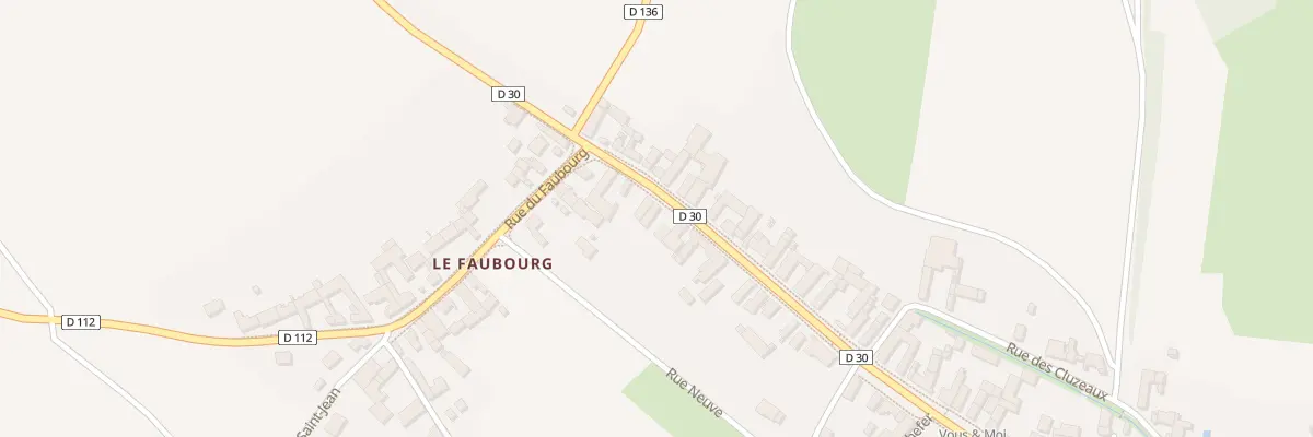 Plan du 58 Gr Grande Rue du Faubourg à Chailley