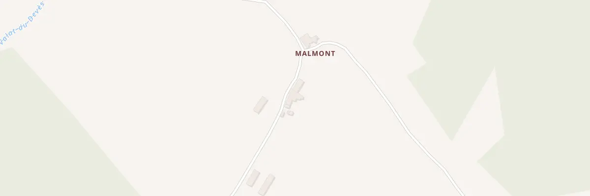 Plan du 5021 Malmont à Mont Lozère et Goulet