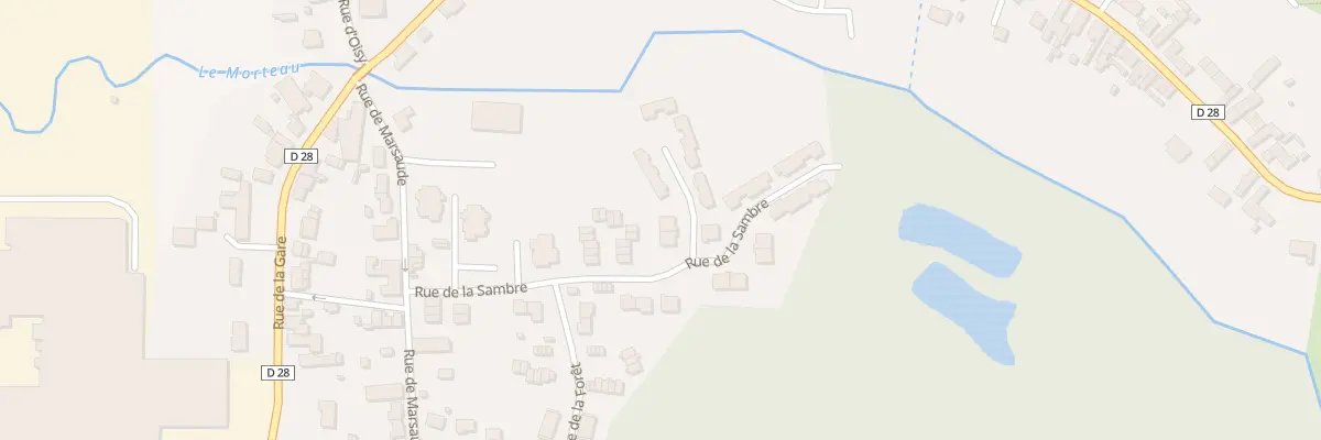 Plan du 33 Rue de la Sambre à Boué