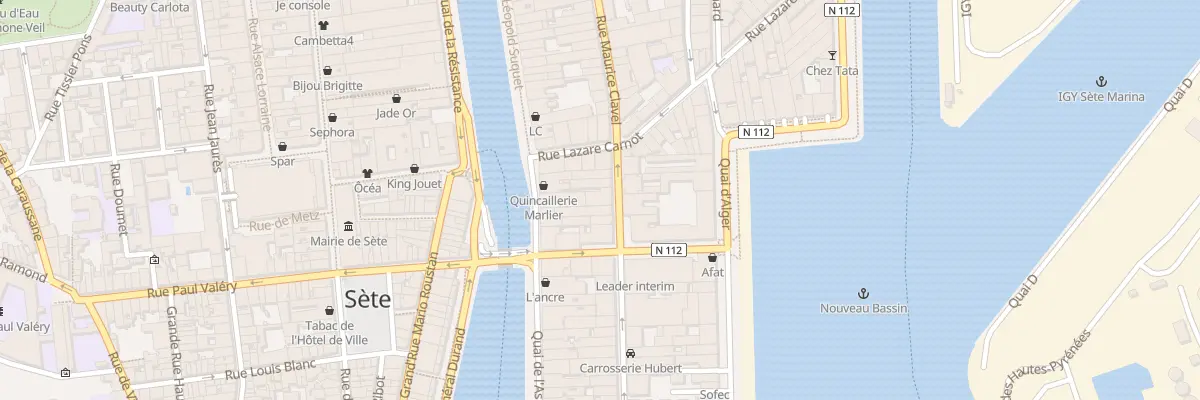 Plan du 8 Rue Romain Rolland à Sète