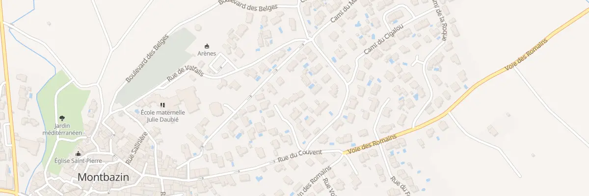 Plan du 26 Rue du Jeu de Mail à Montbazin