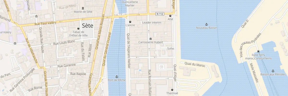 Plan du 28 Rue Romain Rolland à Sète