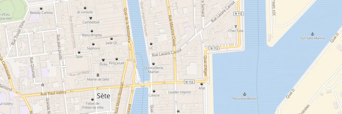 Plan du 2 Rue Romain Rolland à Sète
