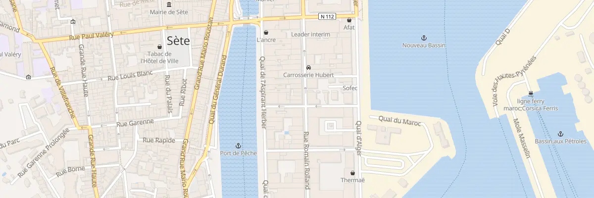 Plan du 34 Rue Romain Rolland à Sète
