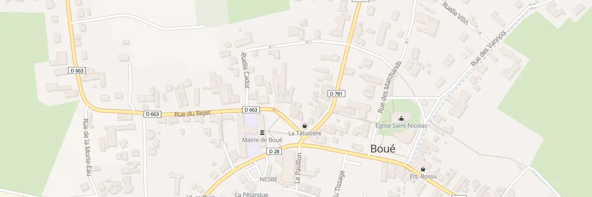 Plan du 4B Rue du Rejet à Boué