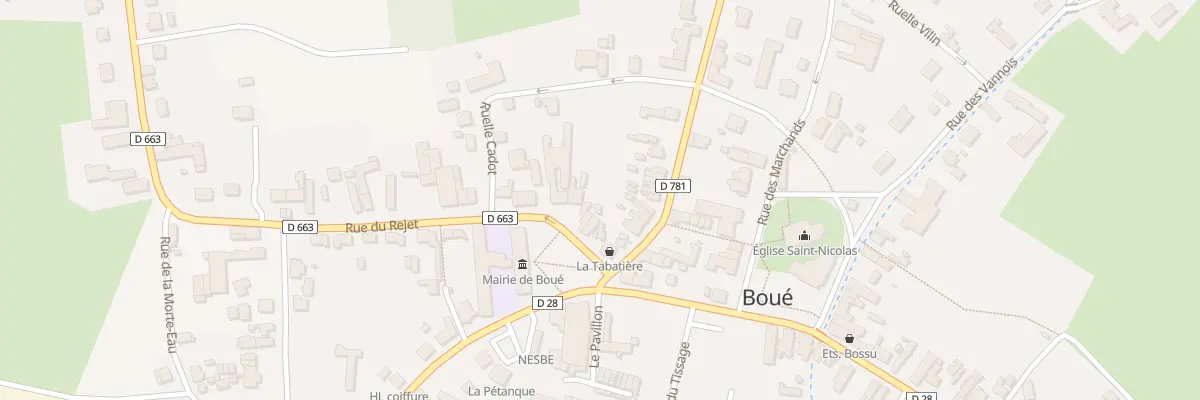 Plan du 4 Rue du Rejet à Boué