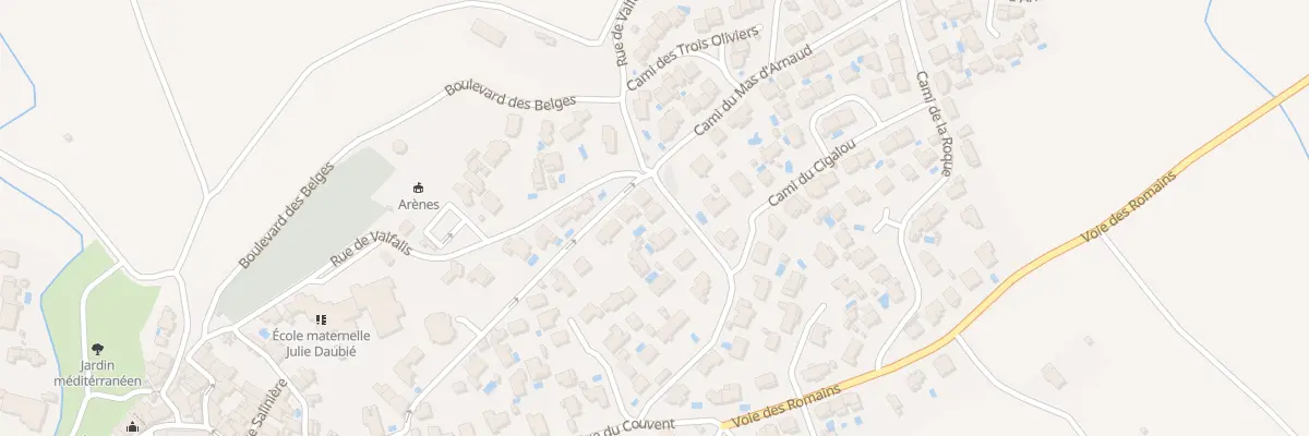 Plan du 15 Rue des Courbes à Montbazin