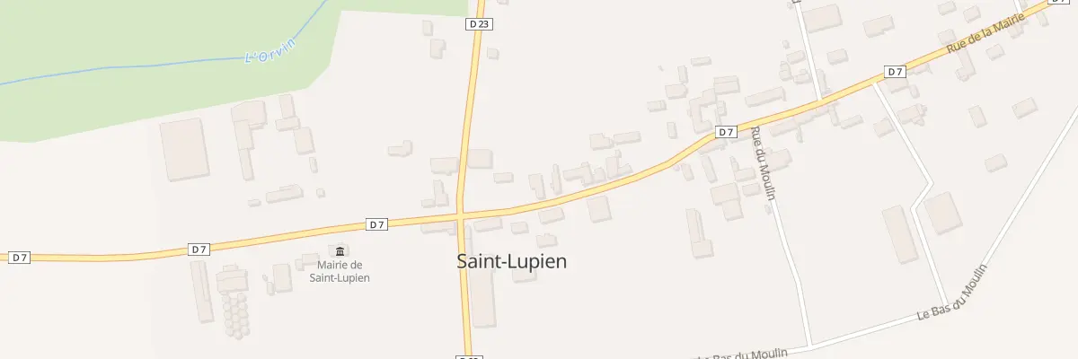 Plan du 7 Rue de la Mairie à Saint-Lupien