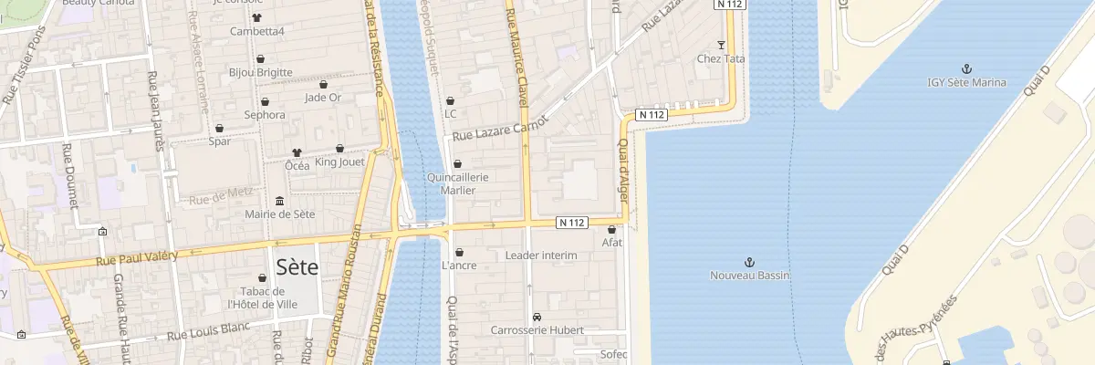 Plan du 5 Rue Romain Rolland à Sète