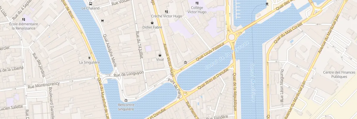 Plan du 6 Quai Louis Pasteur à Sète