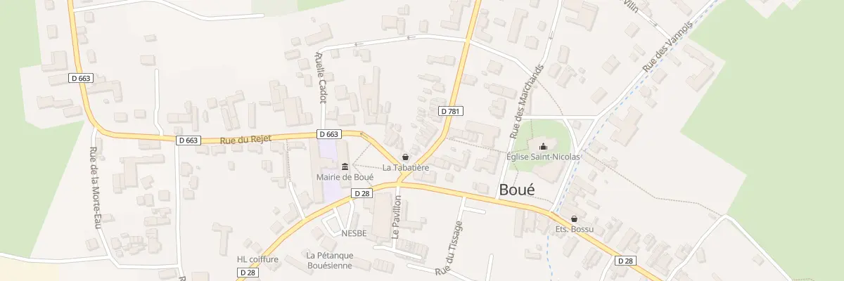 Plan du 3 Rue de Bergues à Boué