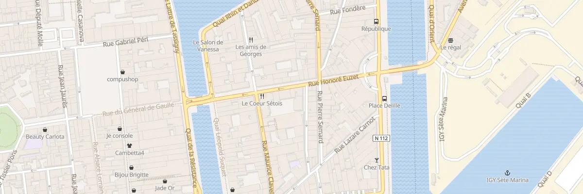 Plan du 15 Rue de la Peyrade à Sète