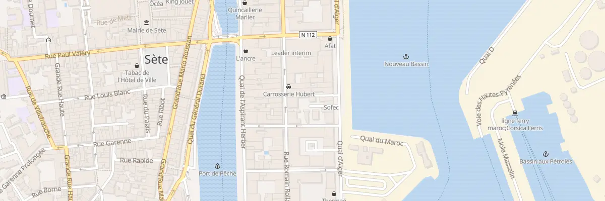 Plan du 33 Rue Romain Rolland à Sète