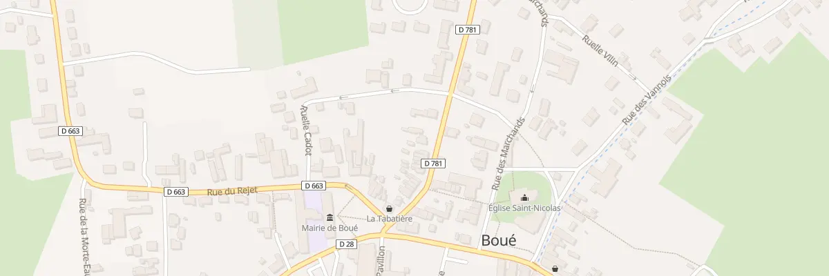 Plan du 23 Rue de Bergues à Boué