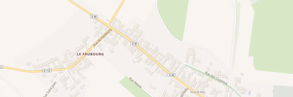 Plan du 79 Gr Grande Rue du Faubourg à Chailley