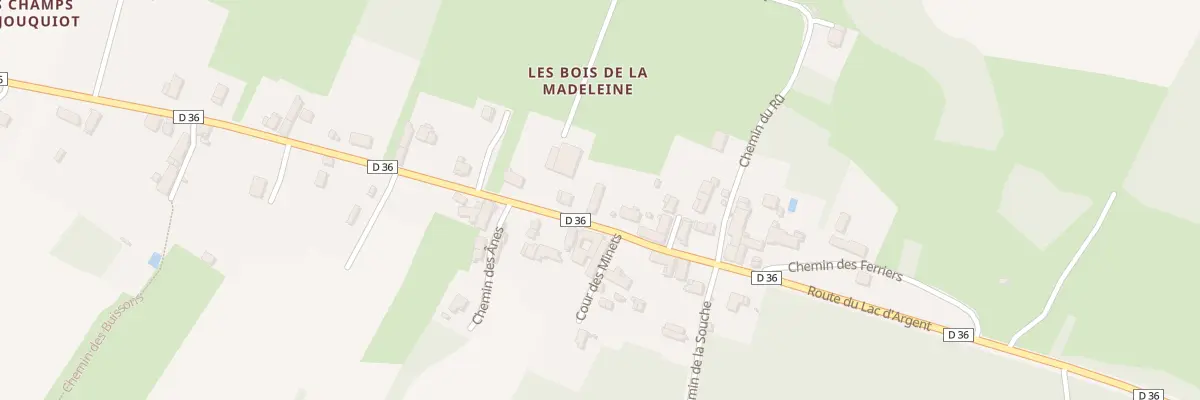 Plan du 14 Rte du Lac d’Argent à Vézelay