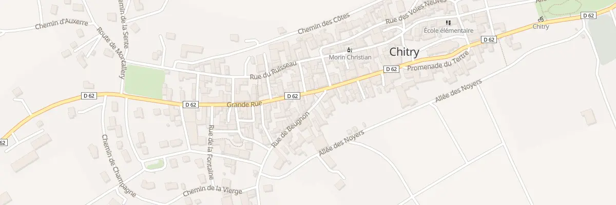 Plan du 35 Grande Rue à Chitry