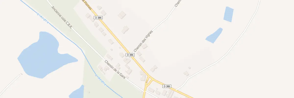 Plan du 2 Che Vignes à Courville