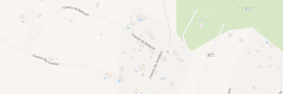 Plan du 820 Che de Belbezet à Balaruc-le-Vieux