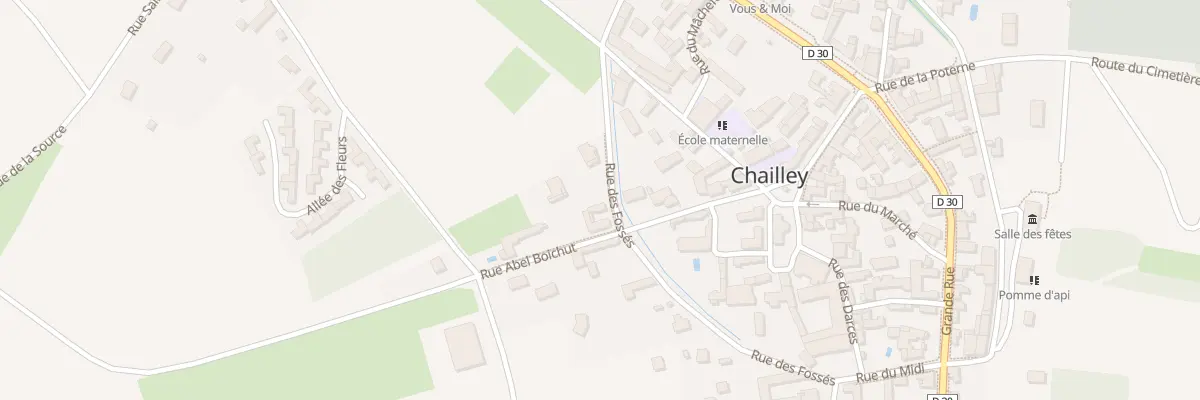 Plan du 8T Rue des Fossés à Chailley