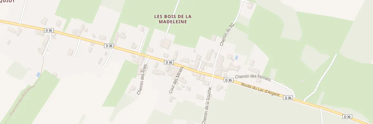 Plan du 10 Rte du Lac d’Argent à Vézelay