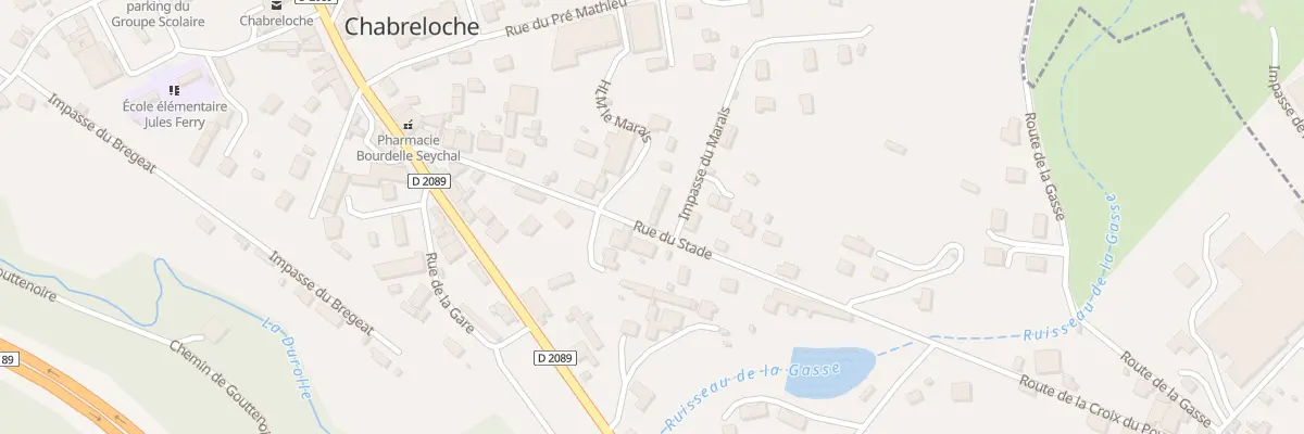 Plan du 22 Rue du Stade à Chabreloche