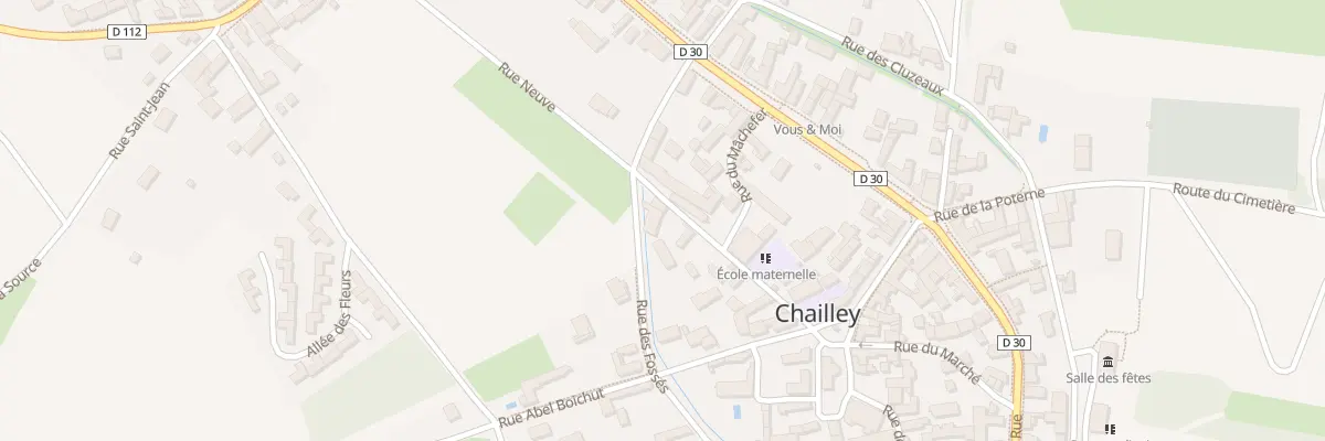 Plan du 6 Rue Neuve à Chailley