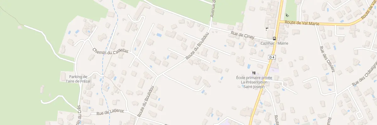 Plan du 77 Rte du Boulidou à Cazilhac
