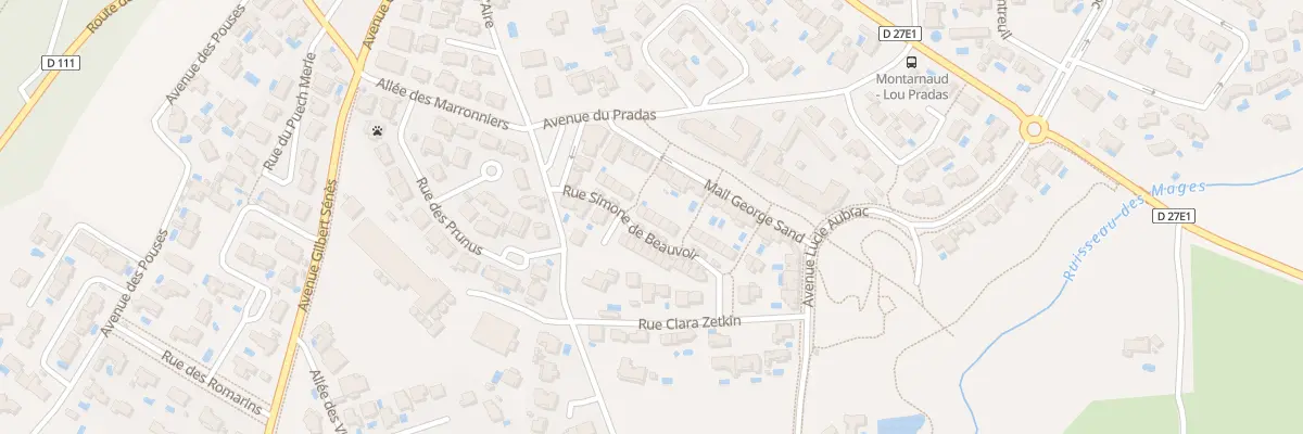 Plan du 83 Rue Simone de Beauvoir à Montarnaud