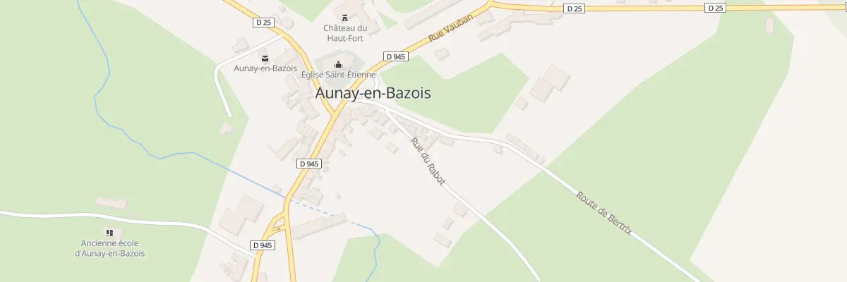 Plan du 61 Rue du Rabot à Aunay-en-Bazois