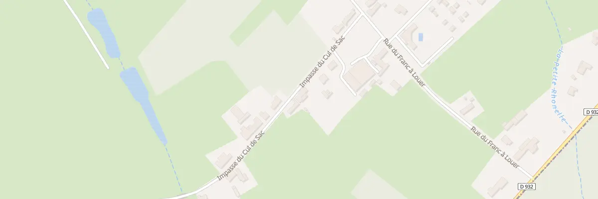 Plan du 7 Rue du Cul de Sac à Villereau