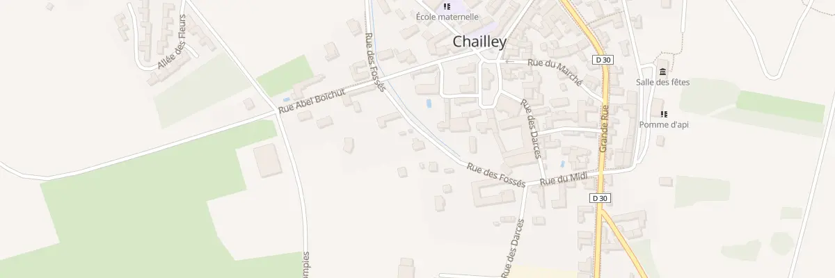 Plan du 6 Rue des Fossés à Chailley