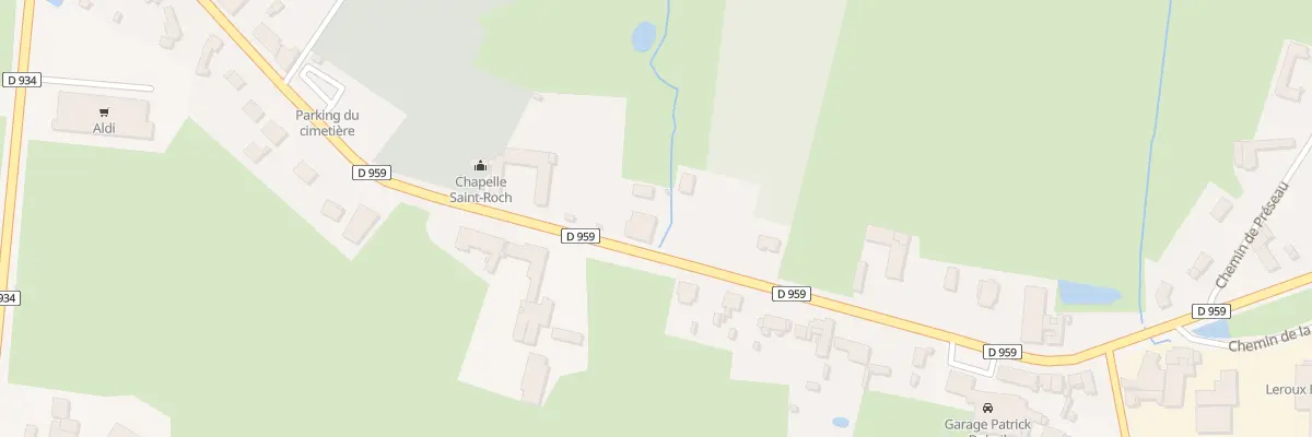 Plan du 58 Rue du Faubourg de France à Landrecies